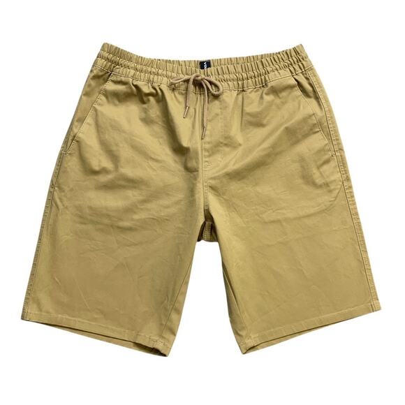 Volcom Shorts Mens S Small Latte Cotton Blend Frickin Modern Stretch Walking - Picture 1 of 14